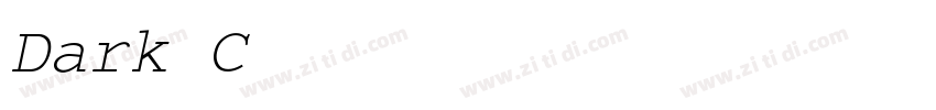 Dark Courier字体转换
